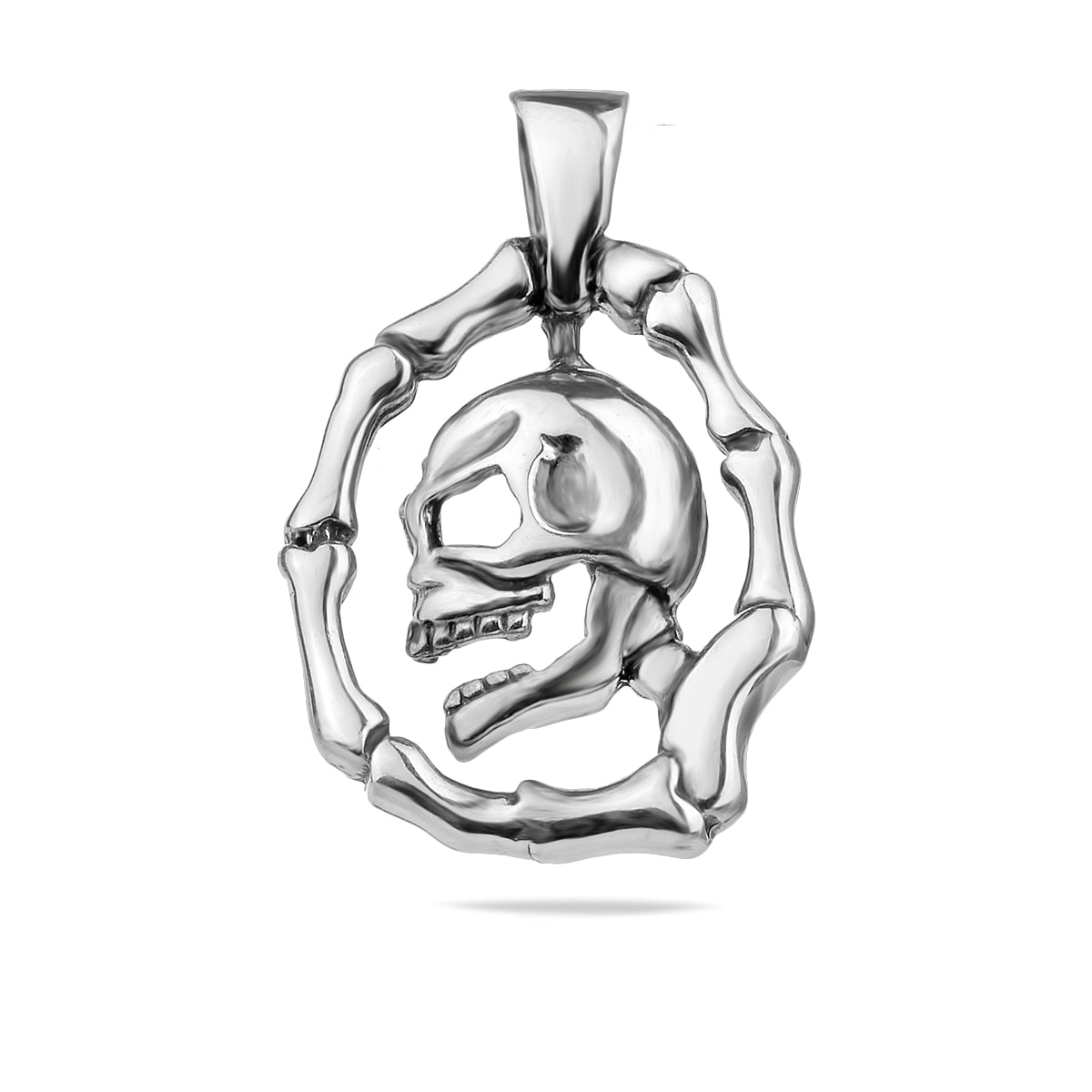 Sterling Silver 925 Skull & Bones Pendant "Memento"