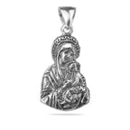 Sterling Silver 925 Virgin Mary and Child Pendant "Mercy"