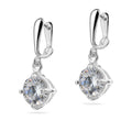 Sterling Silver 925 Drop Dangle CZ Earrings "Blink"