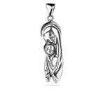 Sterling Silver 925 Virgin Mary Pendant "Mary and Child"