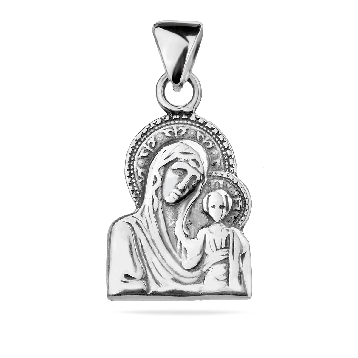 Sterling Silver 925 Pendant "Madonna and Child"