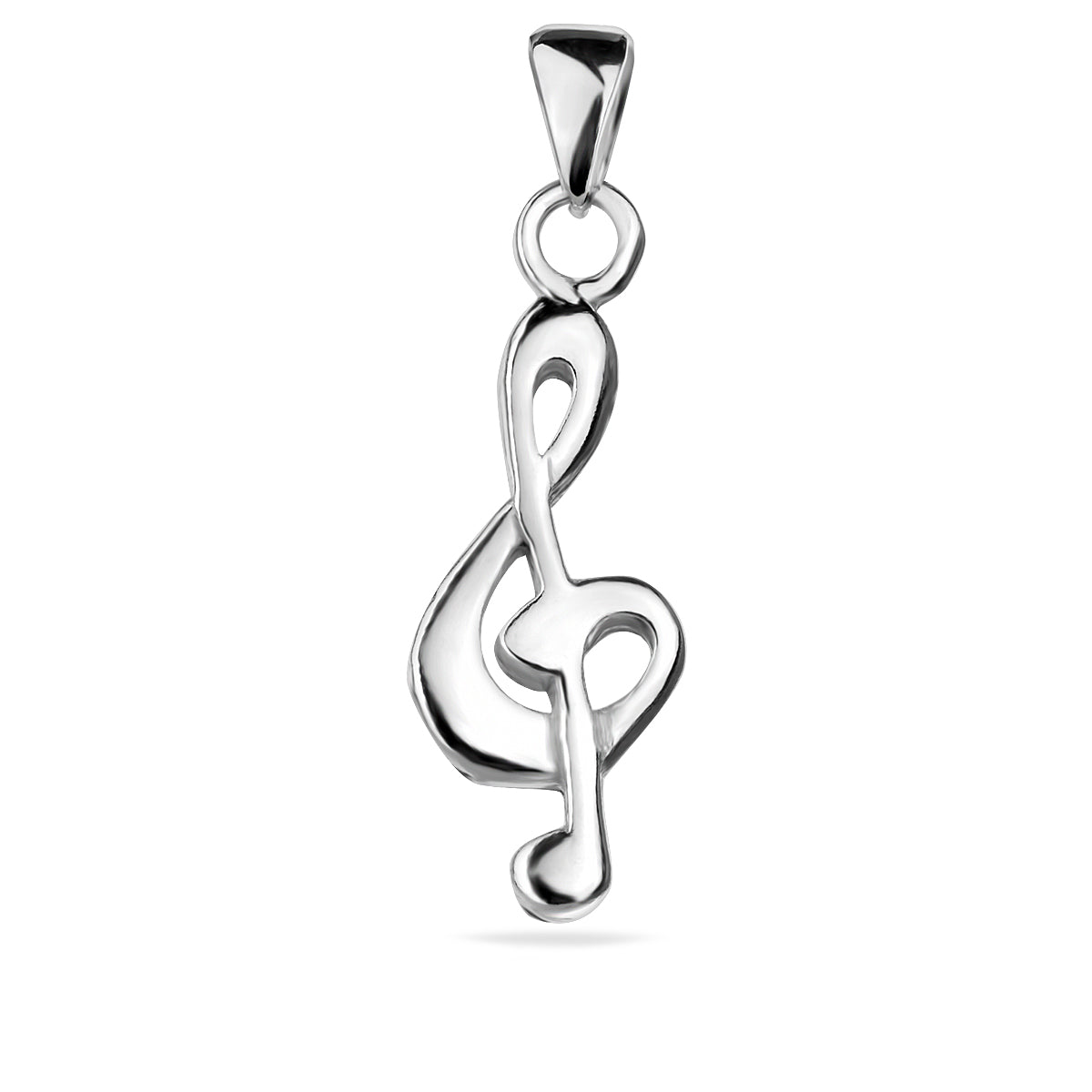 Sterling Silver 925 Treble Clef Pendant “Melody”