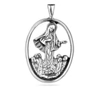 Sterling Silver 925 Mother of God Pendant "Our Lady"