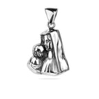 Sterling Silver 925 Virgin Mary and Child Pendant "Sacred Love"