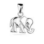 Sterling Silver 925 Elephant Pendant "Good Luck"
