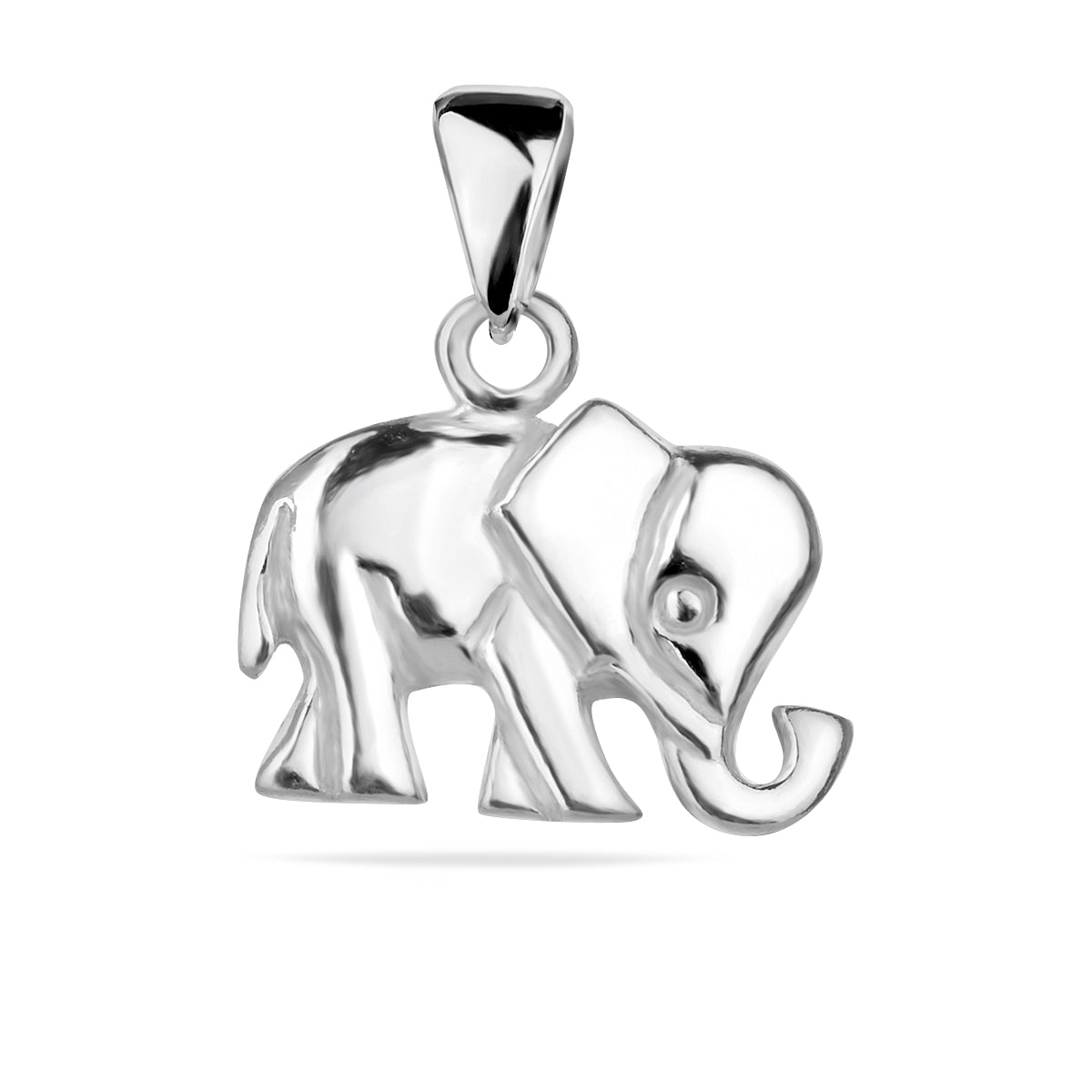 Sterling Silver 925 Elephant Pendant "Good Luck"
