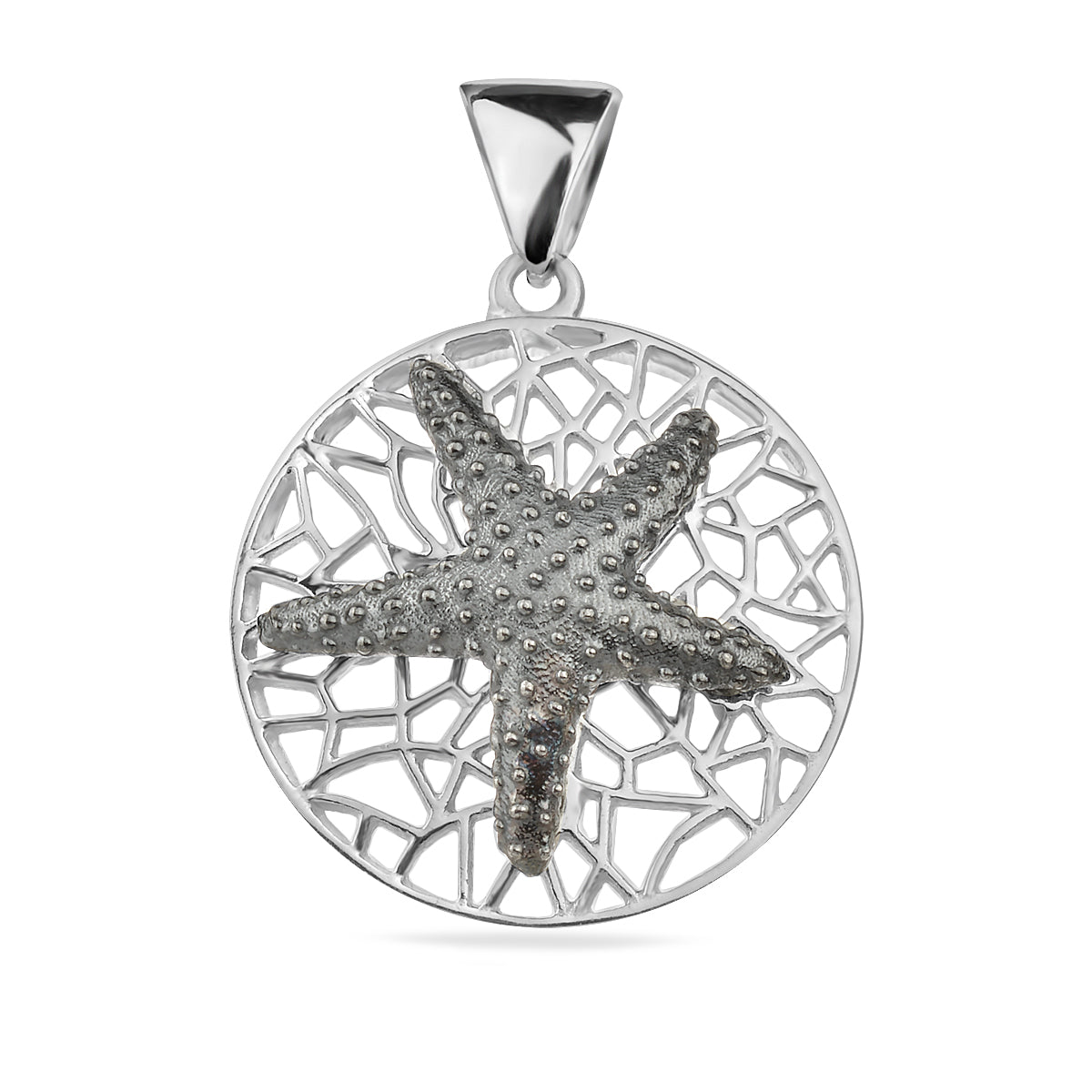 Sterling Silver 925 Starfish Pendant “Sea Breeze”