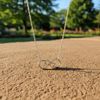 Sterling Silver 925 Double Infinity Heart Necklace Pendant "Aeterna"