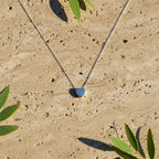 Sterling Silver 925 Heart Charm Chain Necklace "Cora"