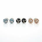 Sterling Silver 925 Swarovski Crystal Stones Stud Earrings "Freya"