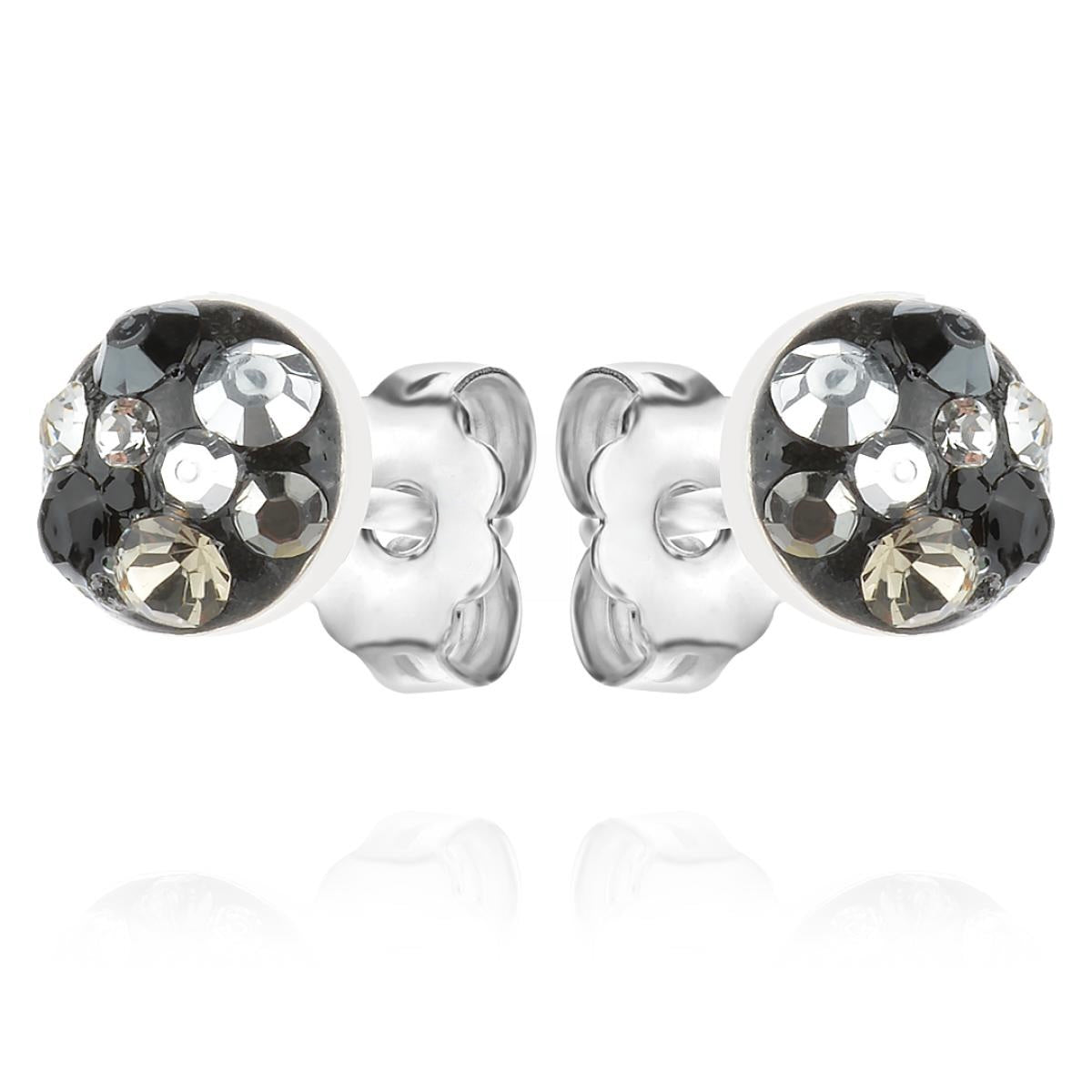 Sterling Silver 925 Swarovski Crystal Stones Stud Earrings "Freya"