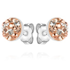 Sterling Silver 925 Swarovski Crystal Stones Stud Earrings "Freya"