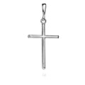 Sterling Silver 925 Minimalist Cross Pendant “Pure Faith”