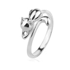 Sterling Silver 925 Cat Tail Wrap Adjustable Ring "Elara"