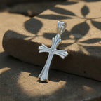 Sterling Silver 925 Cross Pendant "Serenity"