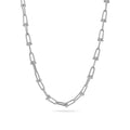 Sterling Silver 925 Chain Link Necklace "The U"