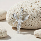 Sterling Silver 925 Guardian Angel Pendant "Blessed Light"