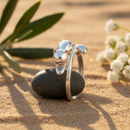 Sterling Silber 925 Katzenohren-Wickelring "Elara" verstellbar