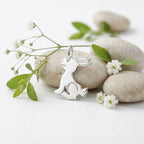 Sterling Silver 925 Bunny Pendant "Lapin"
