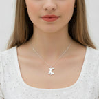 Sterling Silver 925 Bunny Pendant "Lapin"