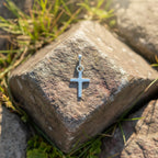 Sterling Silver 925 Cross Pendant "Petite Faith"