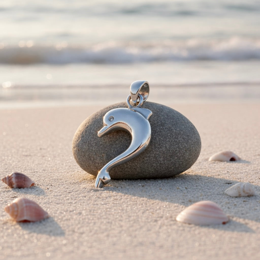 Sterling Silver 925 Dolphin Pendant "Dorian"