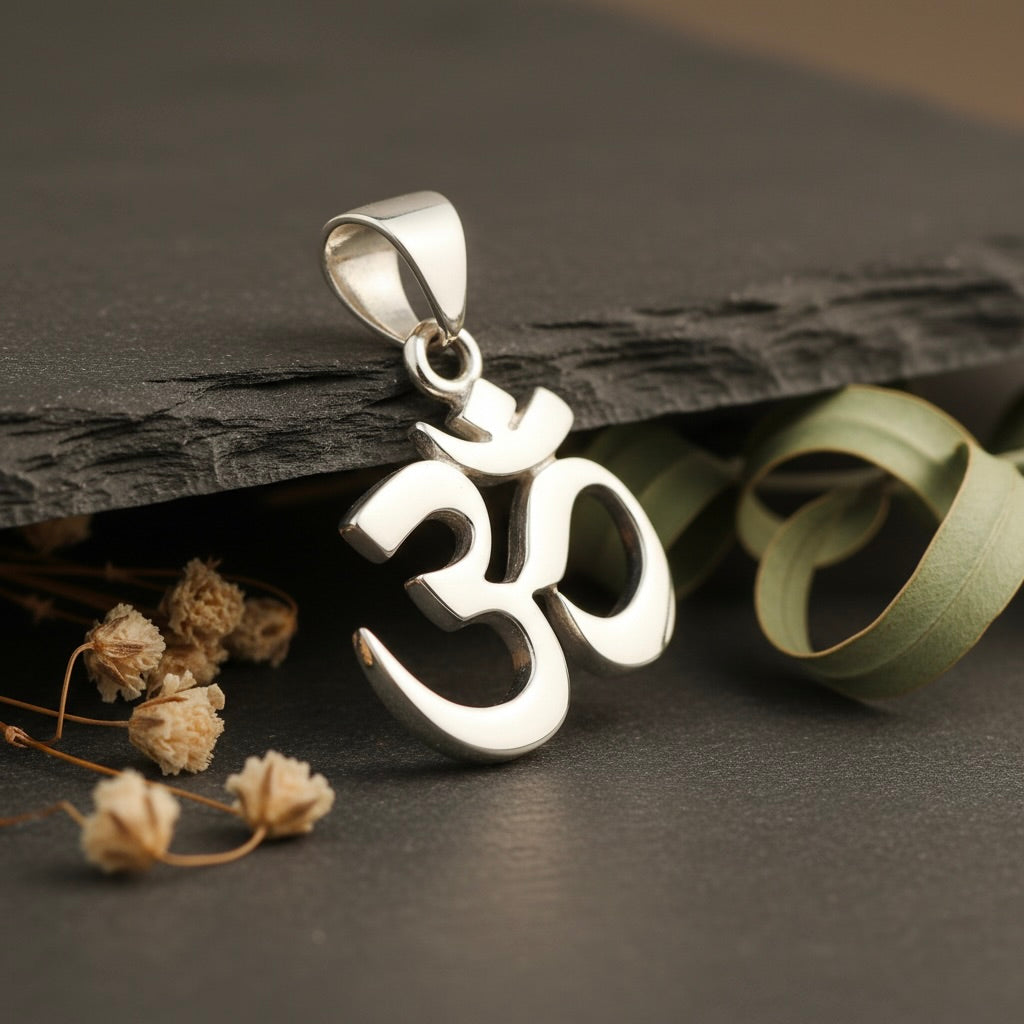 Sterling Silver 925 Om Pendant "Inner Sound"