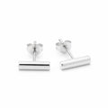 Sterling Silver 925 Bar Stud Earrings "Minimalist Bar"