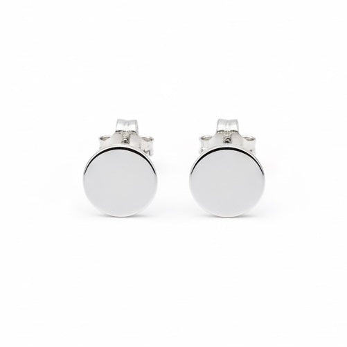 Ohrstecker aus Sterlingsilber 925, rund „Orb“