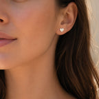 Ohrstecker Herz „Pure Love“ aus 925er Sterlingsilber