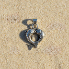 Sterlingsilber 925 Verschlungene Fische Pisces Anhänger „Twin Tides“