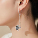 Sterling Silver 925 Viking Axe Hoop Earrings "Nord"