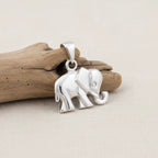 Sterling Silver 925 Elephant Pendant "Good Luck"