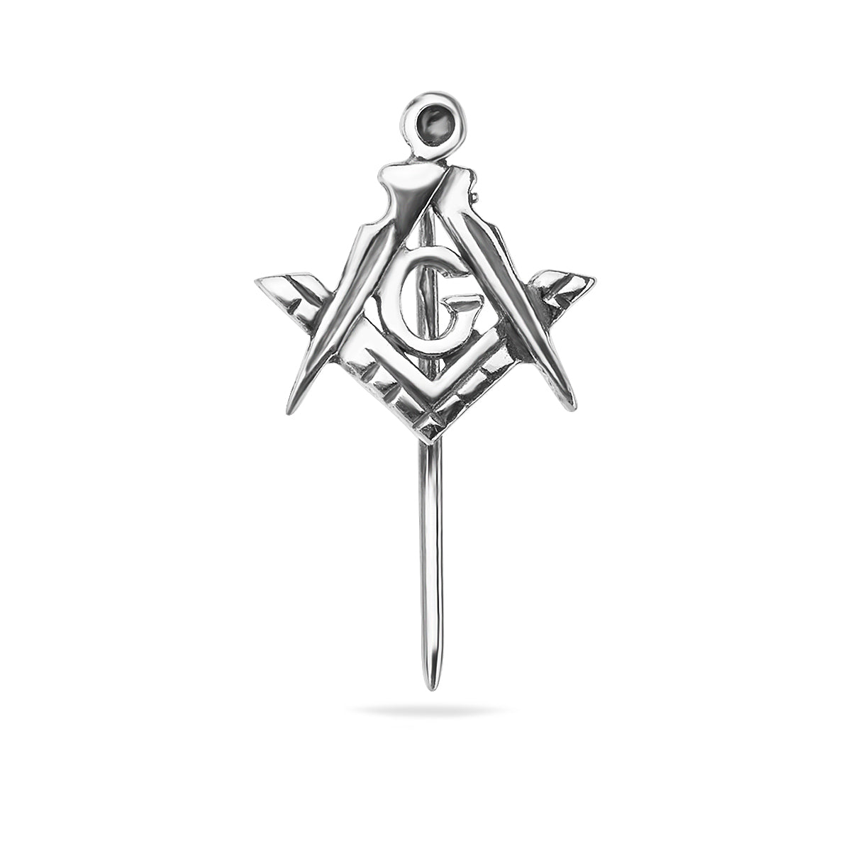 Sterling Silver 925 Masonic Freemason Pin "Mason"