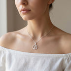 Sterling Silver 925 Om Pendant “Inner Circle”