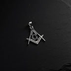 Sterling Silver 925 Masonic Pendant "The G"