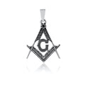 Sterling Silver 925 Masonic Pendant "The G"