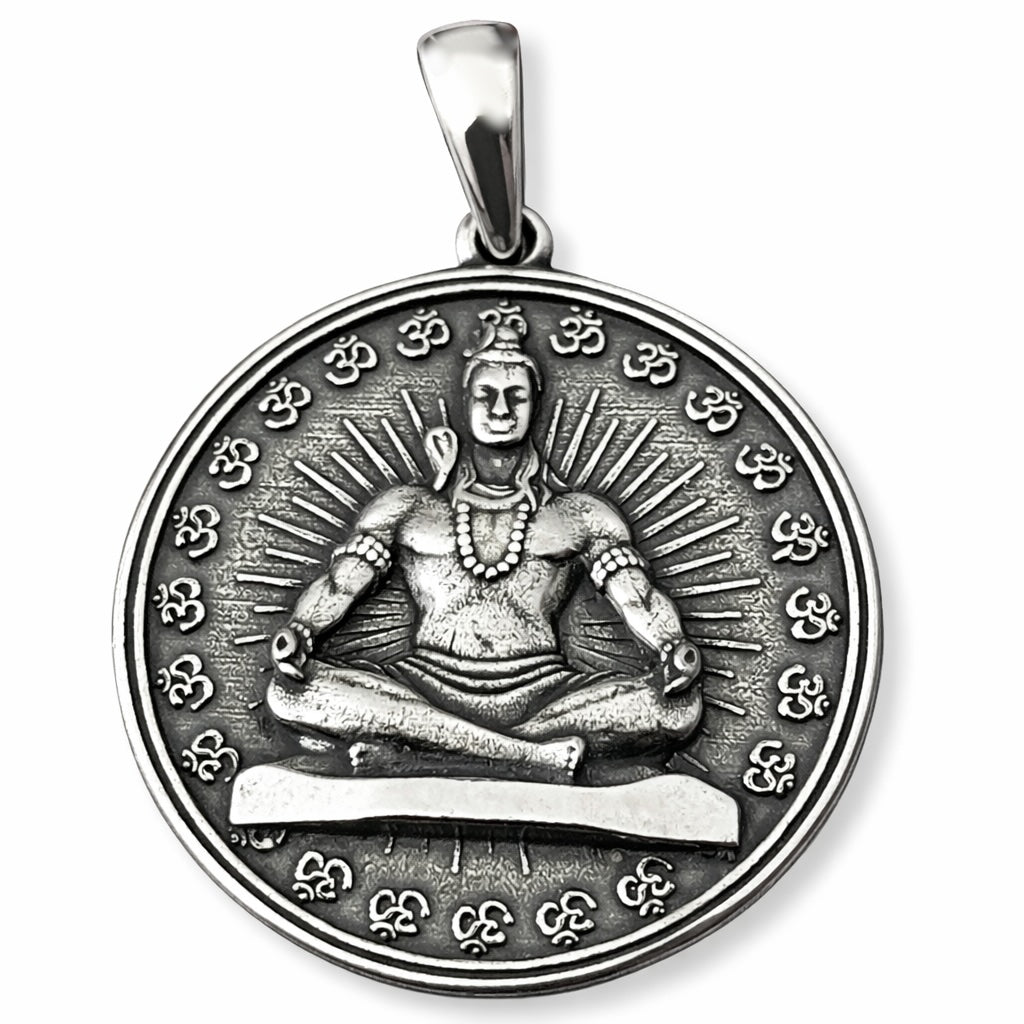 Silber 925 Shiva Om Anhänger "Ewiger Gott"