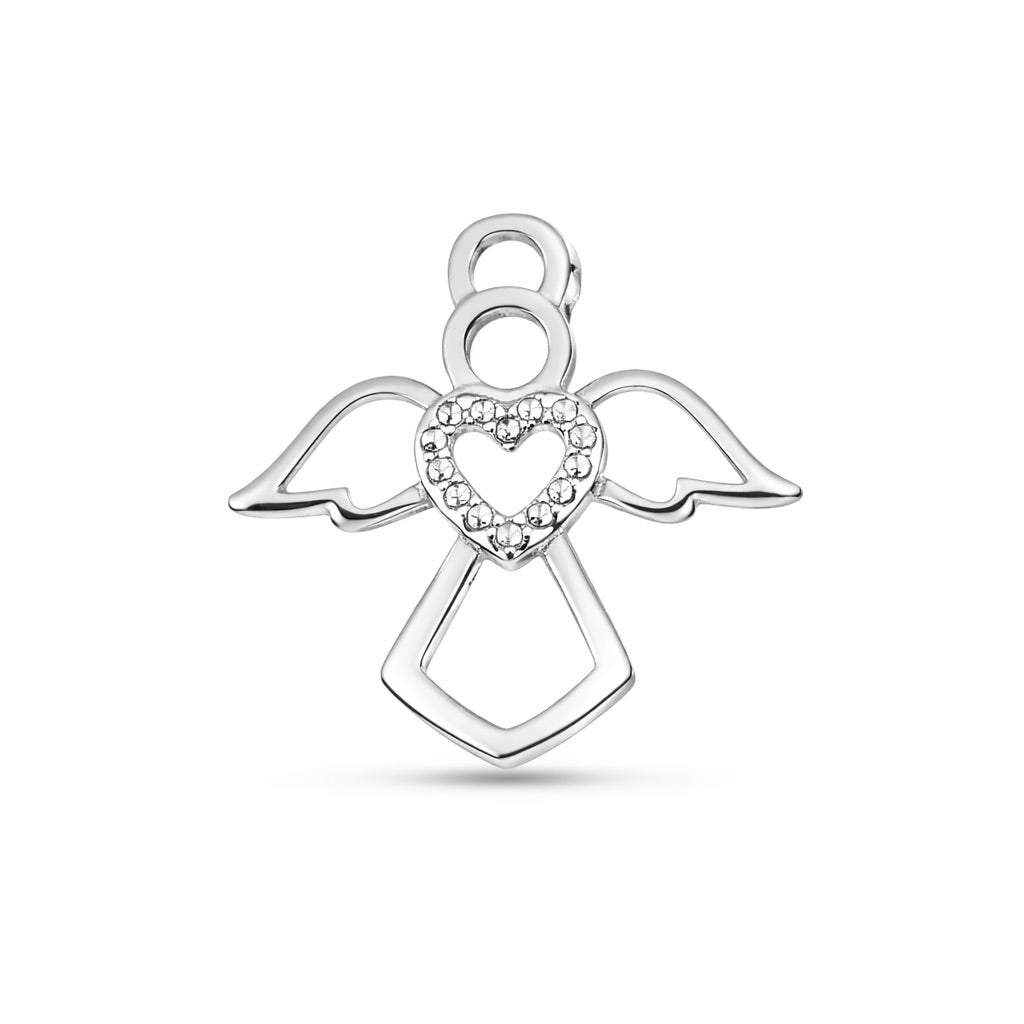 Sterling Silver 925 Angel Heart Pendant “Little Guardian”