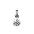 Sterling Silver 925 Money Bag Pendant "Good Fortune"