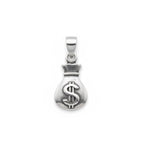Sterling Silver 925 Money Bag Pendant "Good Fortune"