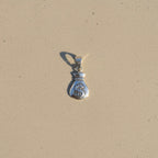 Sterling Silver 925 Money Bag Pendant "Good Fortune"