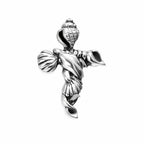 Sterling Silver 925 Seashell Cross Pendant “Ocean Faith”