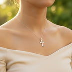 Sterling Silver 925 Cross Pendant "Serenity"