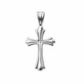Sterling Silver 925 Cross Pendant "Serenity"