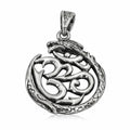 Sterling Silver 925 Om Pendant "Dragon Chant"