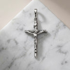Sterling Silver 925 Cross Crucifix Pendant "Messiah"