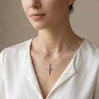 Sterling Silver 925 Cross Crucifix Pendant "Messiah"