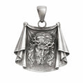 Sterling Silver 925 Jesus Christ Religious Pendant "Crown of Thorns"