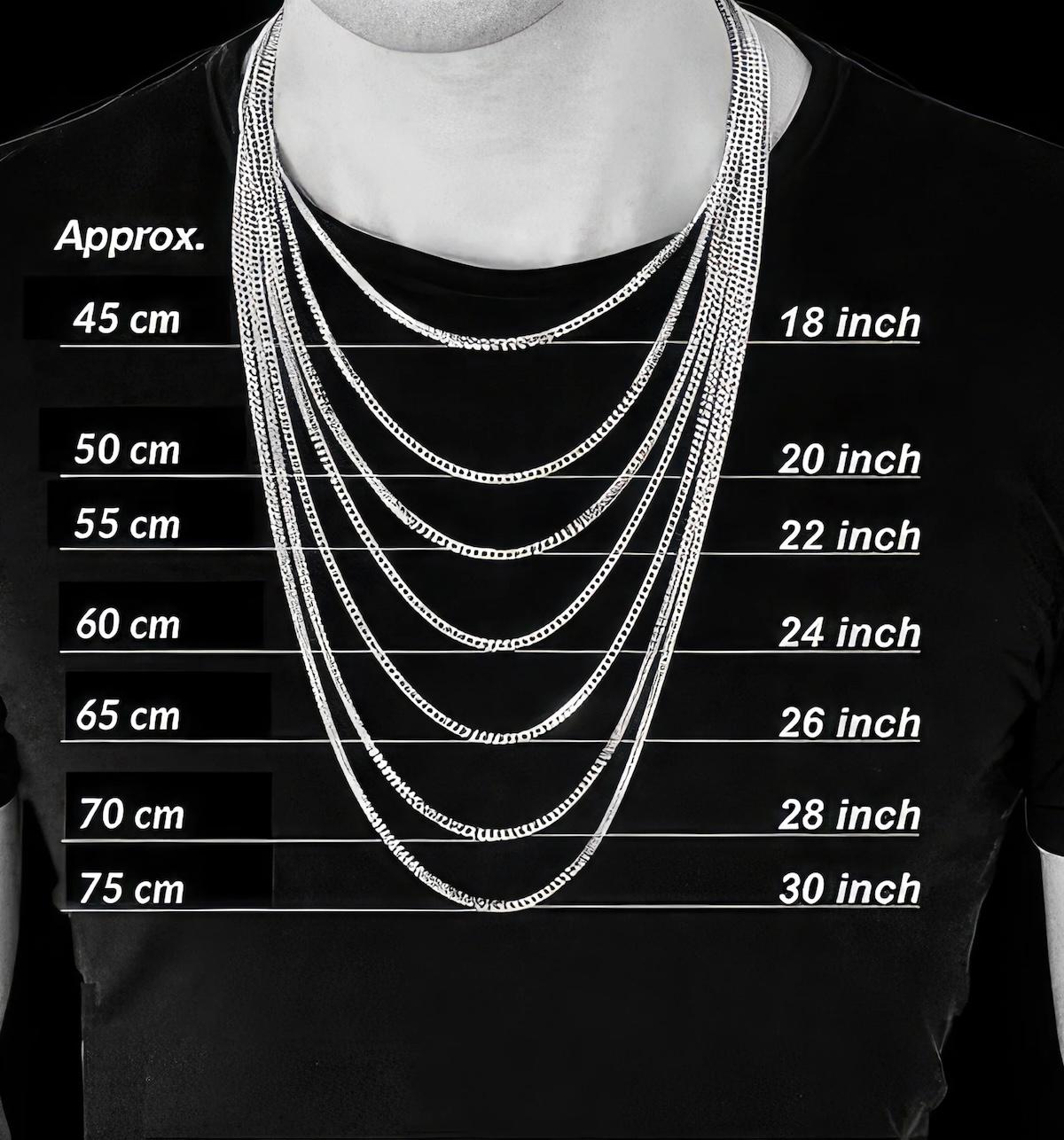 Sterling Silver 925 Figaro 3mm Chain Unisex Classic Link Necklace Chain